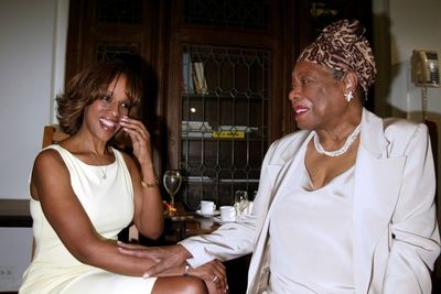 Gayle King and Maya Angelou Attending The Abyssinian Development Corporation''s (ADC) Photo