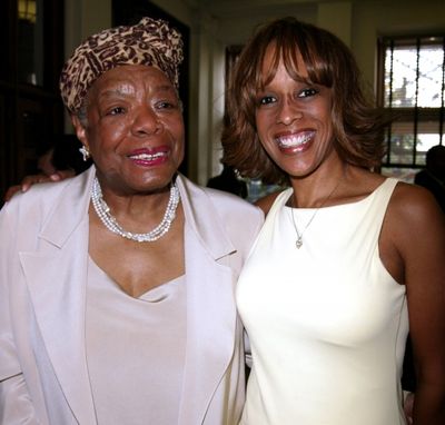 Gayle King & Maya Angelou Attending The Abyssinian Development Corporation''s (ADC) T Photo
