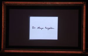 Maya Angelou on stage during the BET Honors 2012 at the Warner Theatre on January 14, Photo