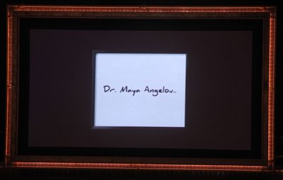Maya Angelou on stage during the BET Honors 2012 at the Warner Theatre on January 14, Photo