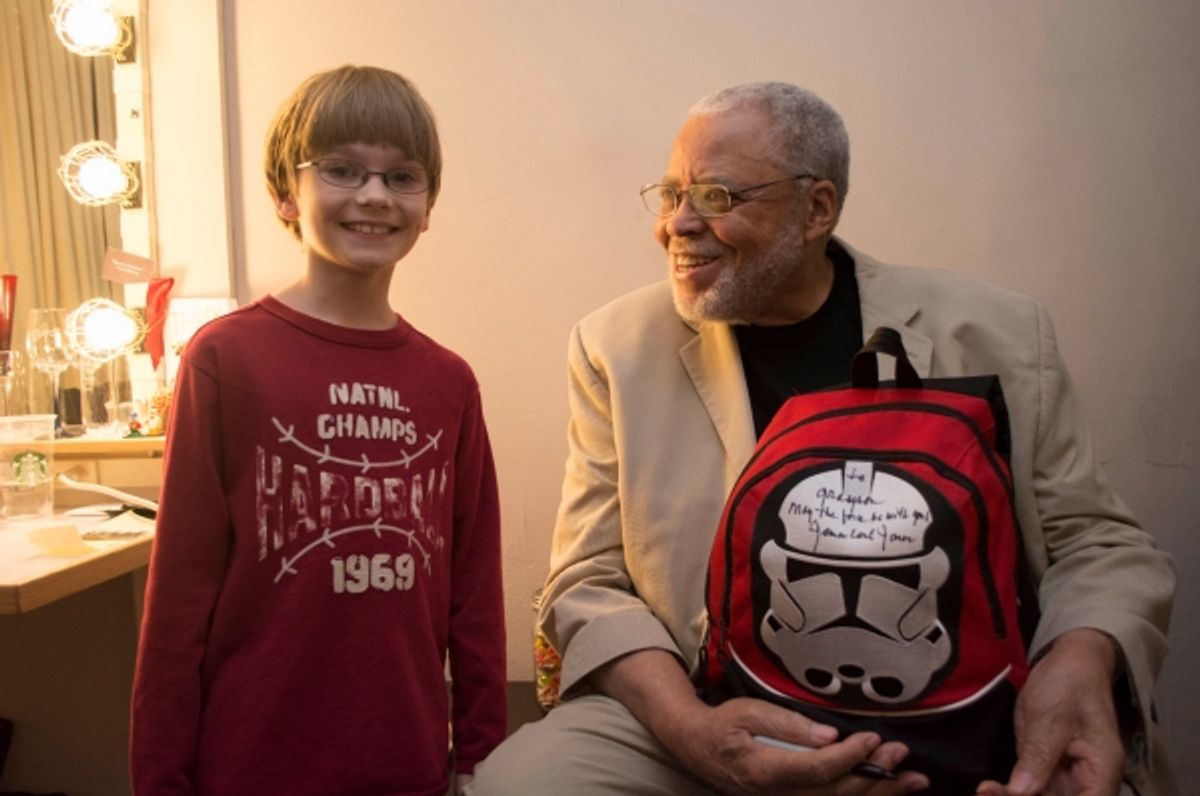 Grayson Taylor, James Earl Jones at 
