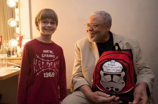 Grayson Taylor, James Earl Jones Photo