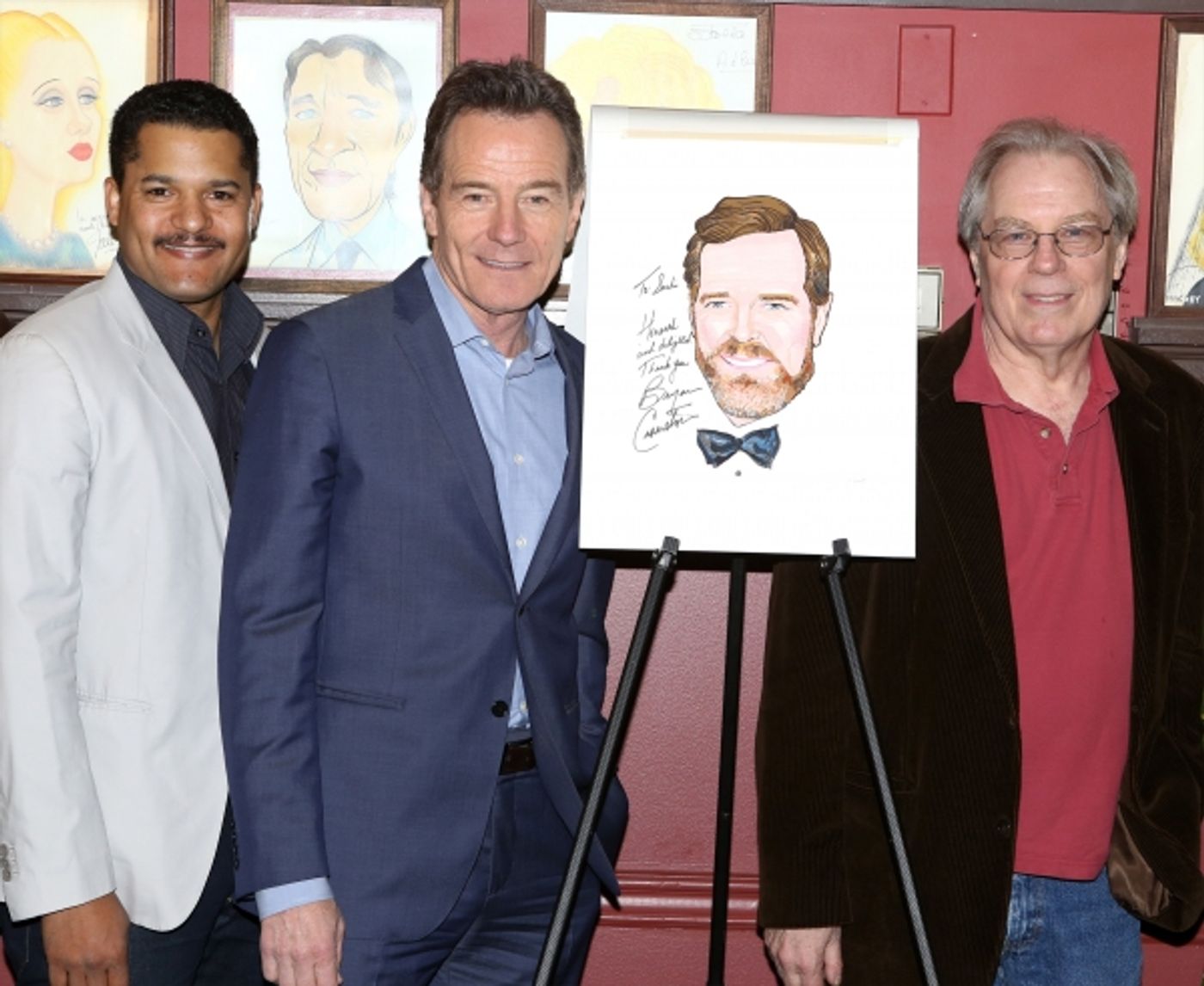 Photo Coverage: ALL THE WAY Cast Celebrates Bryan Cranston's Sardi's Caricature Unveiling! Photo Coverage: ALL THE WAY Cast Celebrates Bryan Cranston's Sardi's Caricature Unveiling! Image