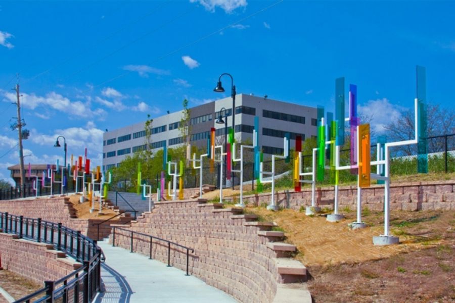 Photo Flash: First Look at Ivan Toth Depeña's Public Art Installation, COLOR FIELD Image