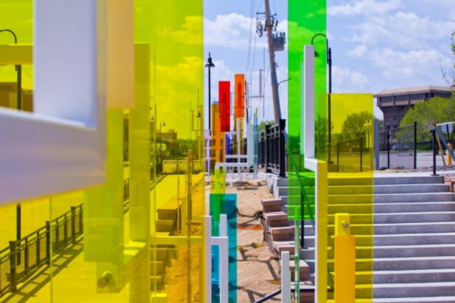 Photo Flash: First Look at Ivan Toth Depeña's Public Art Installation, COLOR FIELD Image