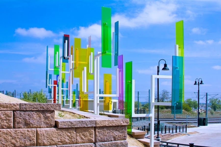 Photo Flash: First Look at Ivan Toth Depeña's Public Art Installation, COLOR FIELD Image