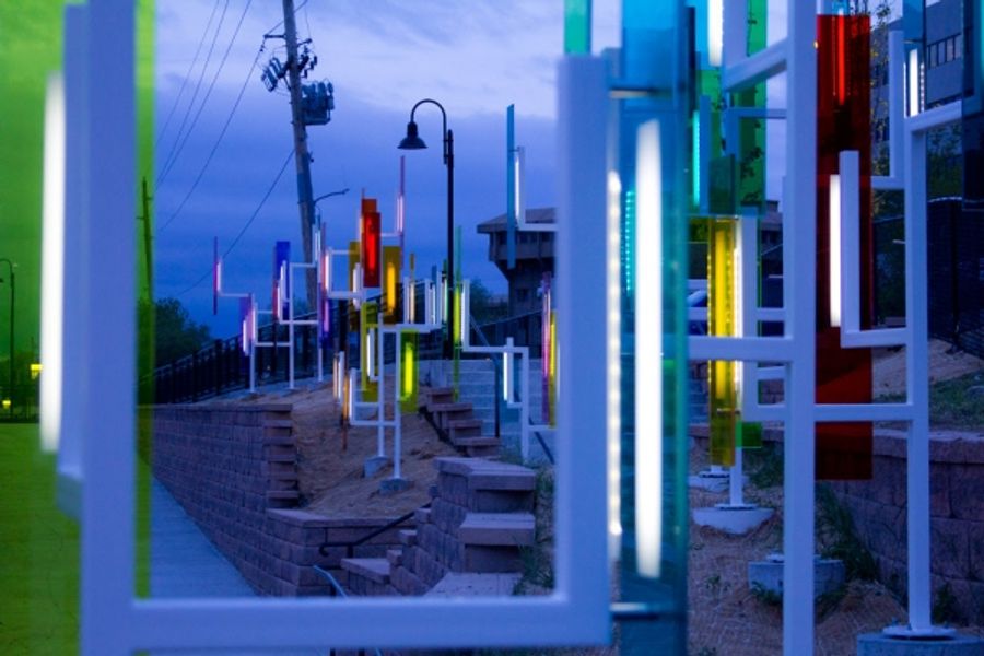 Photo Flash: First Look at Ivan Toth Depeña's Public Art Installation, COLOR FIELD Image