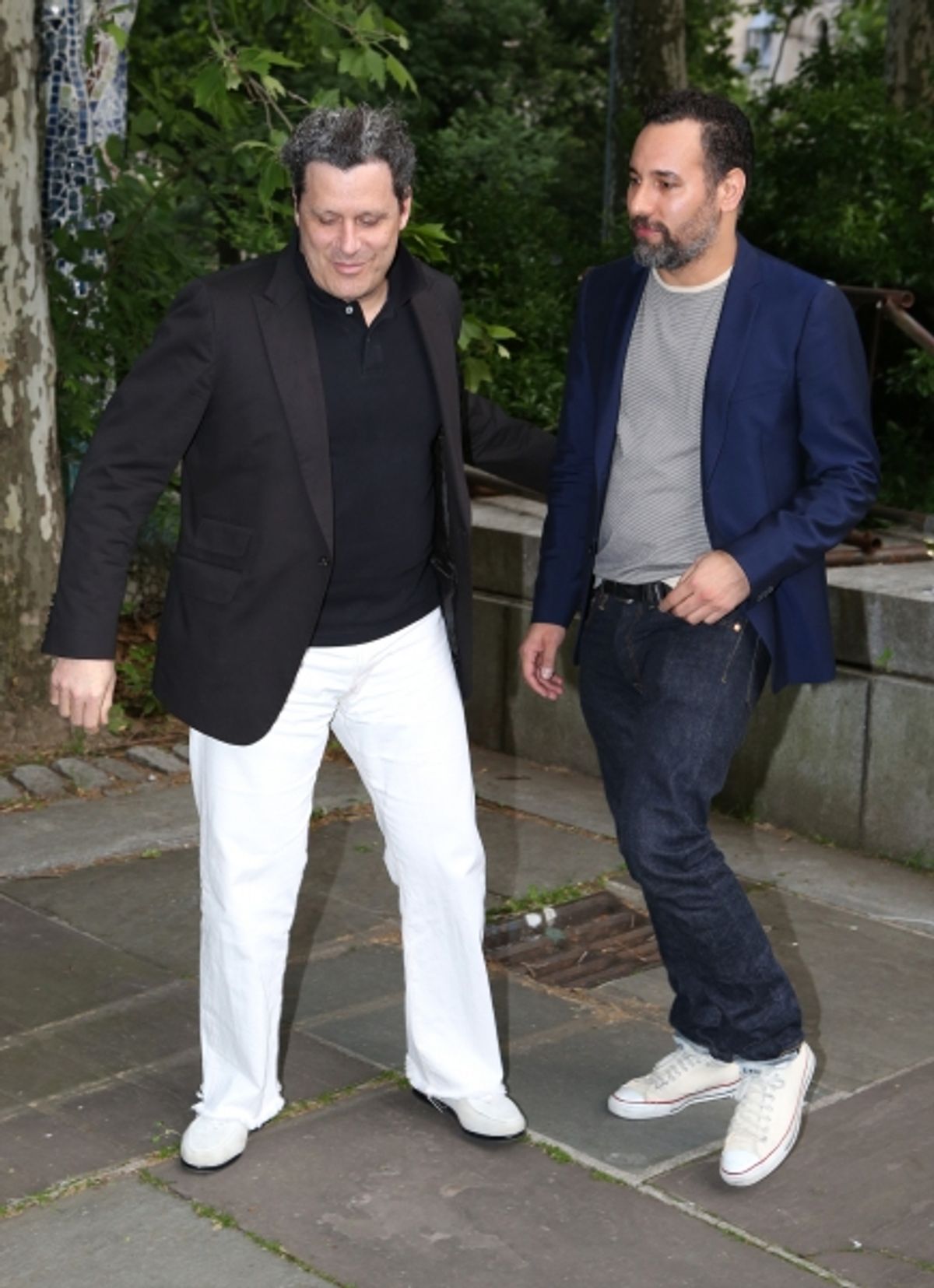 Arnold Germer and Isaac Mizrahi  at 