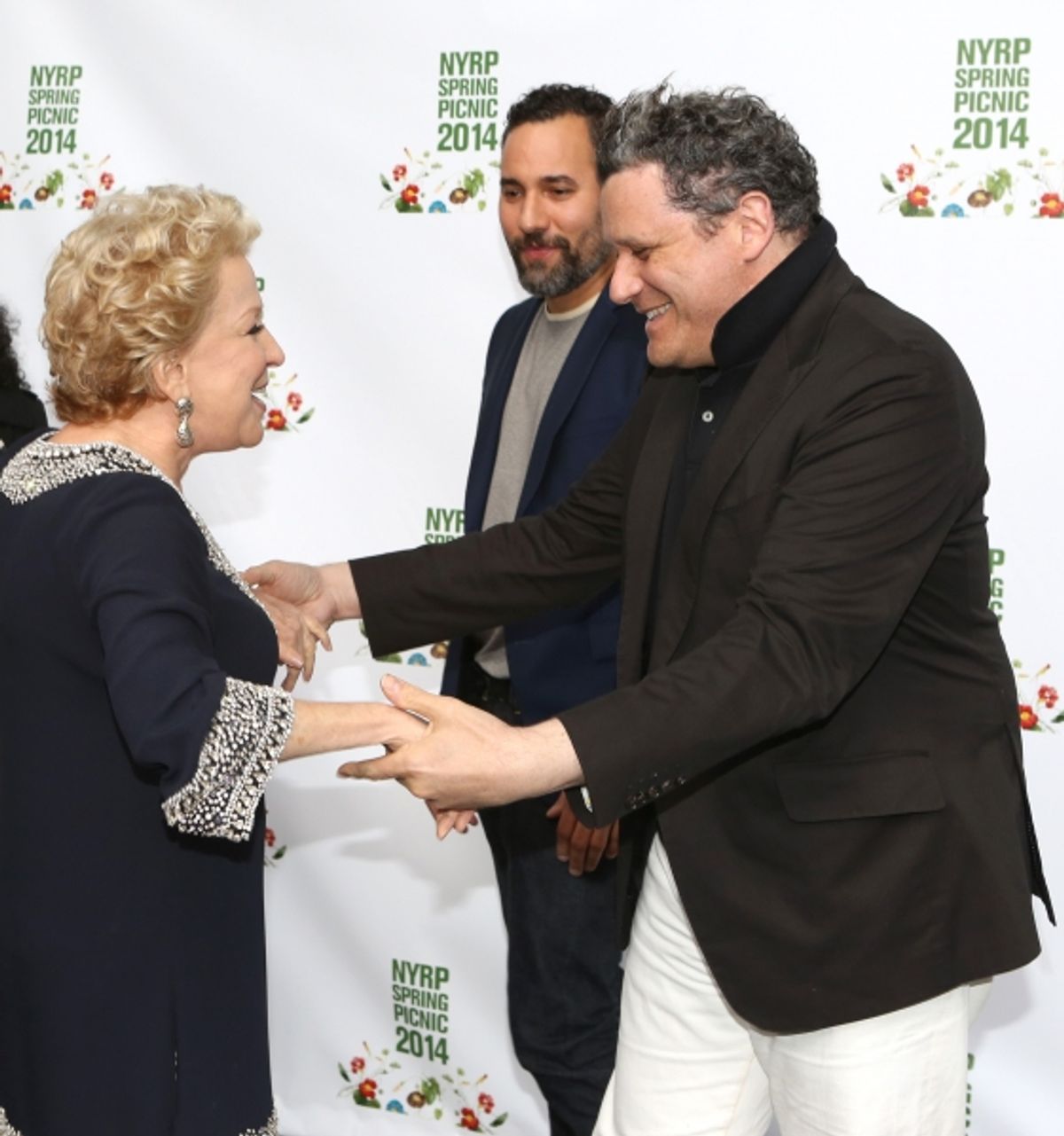 Bette Midler, Arnold Germer and Isaac Mizrahi  at 
