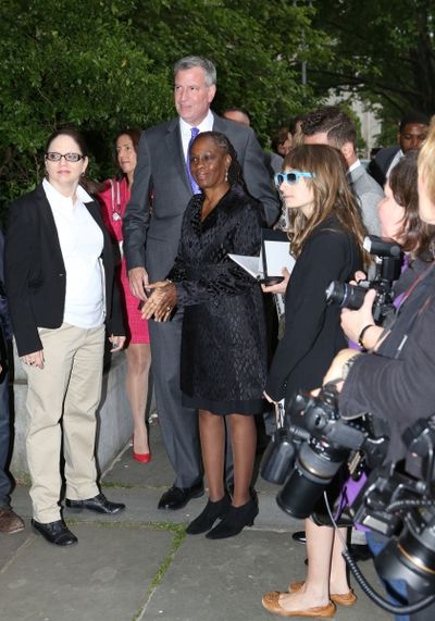 Chirlane McGray and Mayor Bill de Blasio  Photo