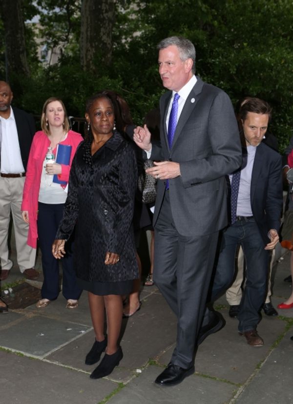 Chirlane McGray and Mayor Bill de Blasio  Photo