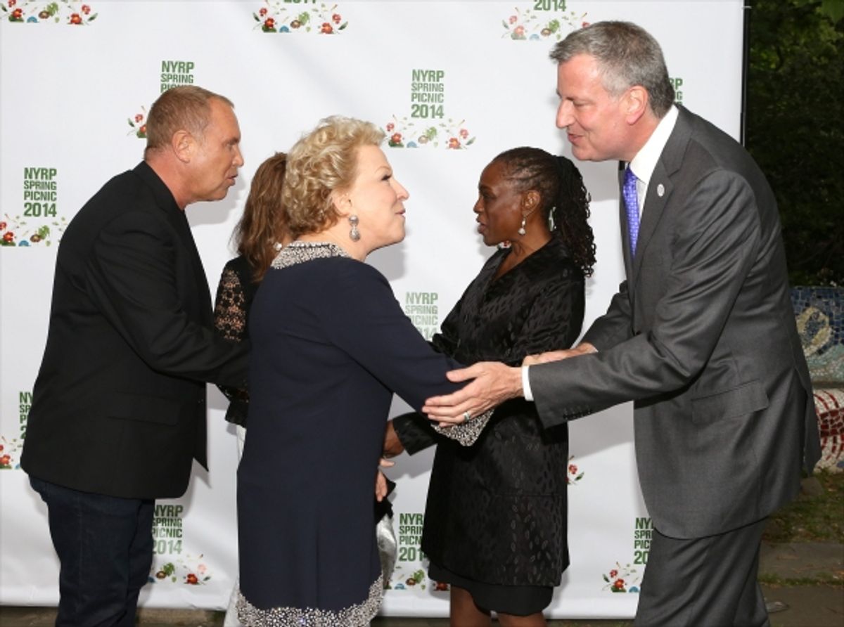 Michael Kors, Bette Midler, Chirlane McGray and Mayor Bill de Blasio  at 
