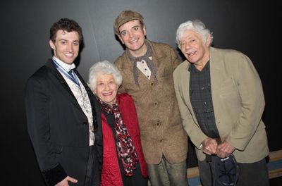 Bryce Pinkham, Charlotte Rae, Jefferson Mays, Jerry Stiller Photo