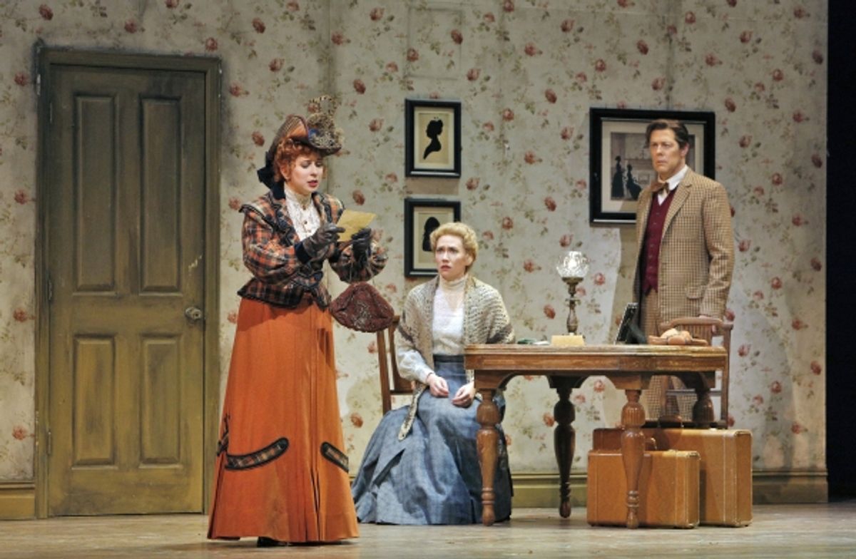 Kirsten Wyatt (Ellie Mae Chipley), Heidi Stober (Magnolia Hawks) and John Bolton (Frank Schultz) at 