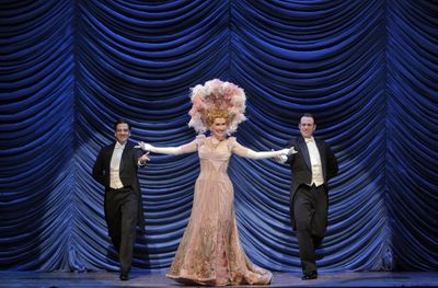 Heidi Stober (Magnolia Hawks) with dancers Photo