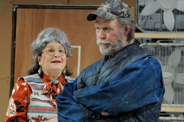 Trinity Rep resident acting company members Anne Scurria as Meg and Timothy Crowe as  Photo