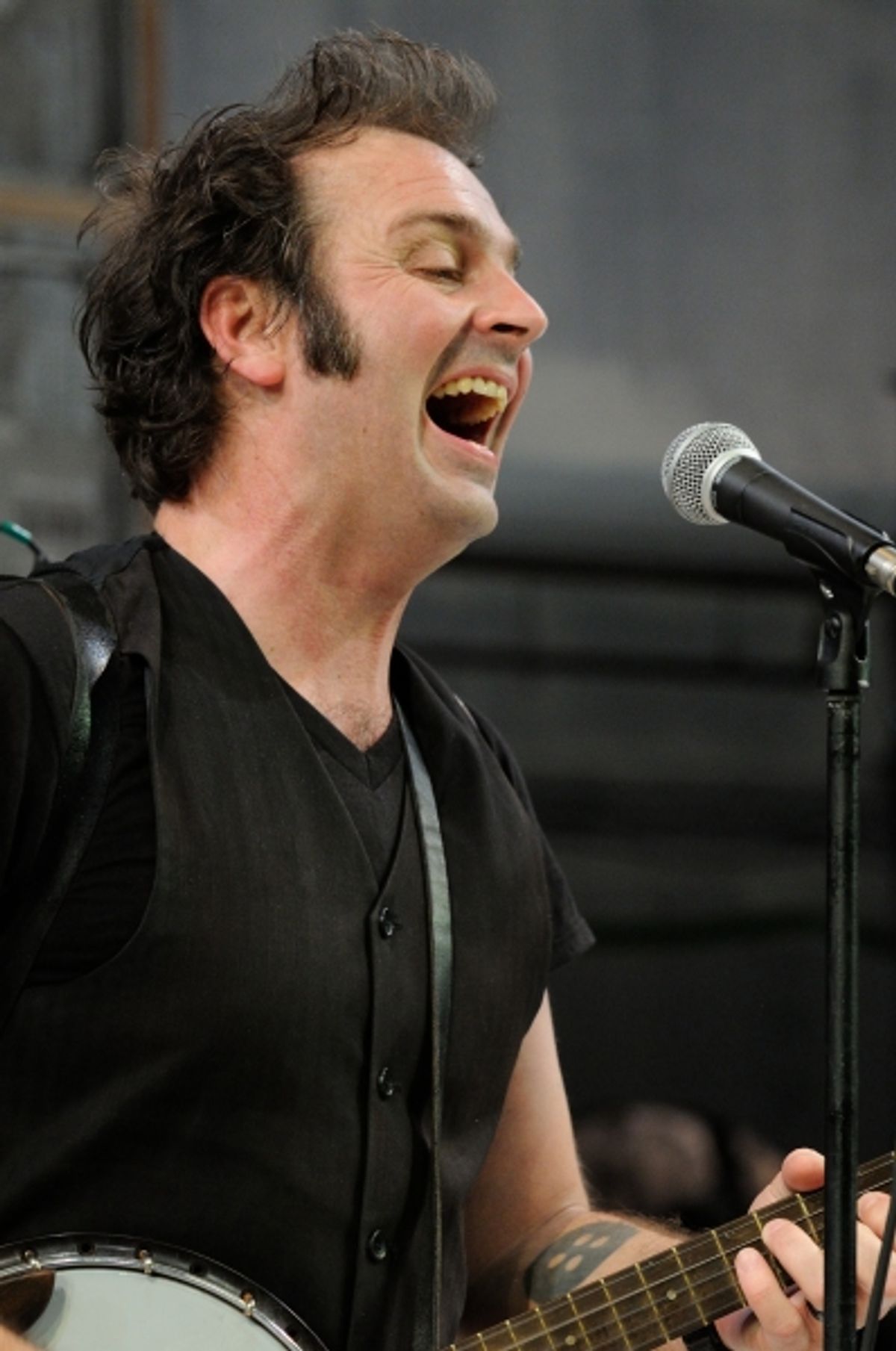 Musician Phillip Roebuck performs the original music at 