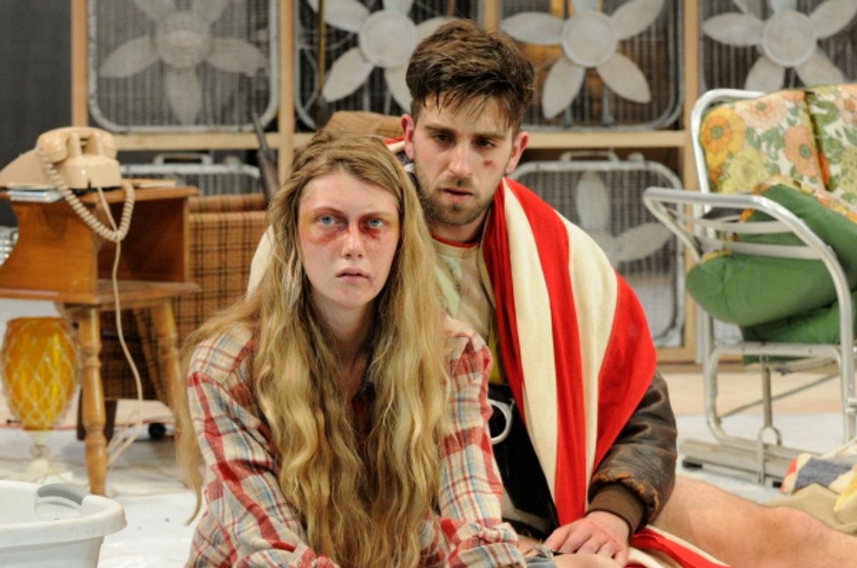 Brown/Trinity Rep MFA actors Britt Faulkner (Ã¢â‚¬â„¢15) as Beth and Benjamin Grills (Ã¢â‚¬â„¢14) as Jake at 