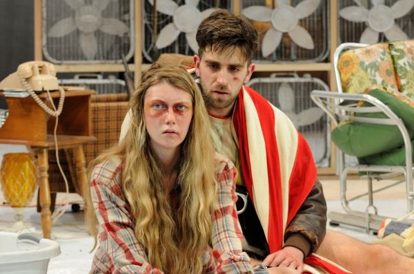 Brown/Trinity Rep MFA actors Britt Faulkner (Ã¢â‚¬â„¢15) as Beth and Benjam Photo