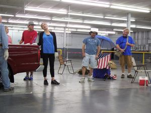 L to R: Betty Marie Muessig, Cole Ryden, Brad Zimmerman & Mark X Laskowski. Photo