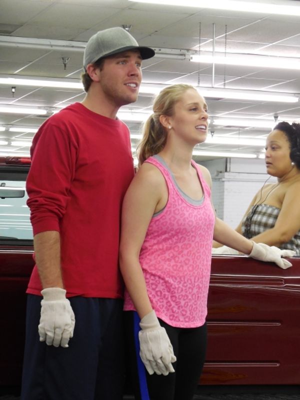 L to R: Cole Ryden & Betty Marie Muessig with Cast of TUTS Underground''s Texas Premi Photo