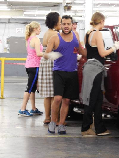 John Ryan DelBosque with Cast of TUTS Underground''s Texas Premiere of HANDS ON A HAR Photo