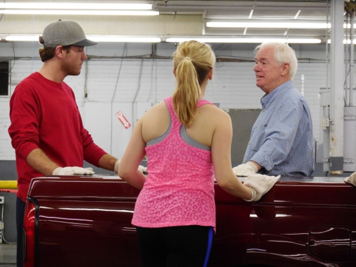 L to R: Cole Ryden, Betty Marie Muessig & Kevin Cooney. at 