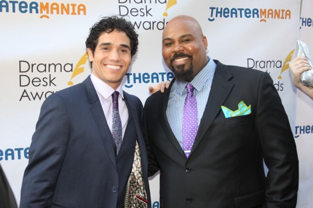 Adam Jacobs and James Monroe Iglehart at 