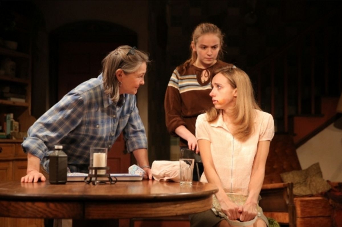 Cherry Jones, Morgan Saylor, Zoe Kazan at 