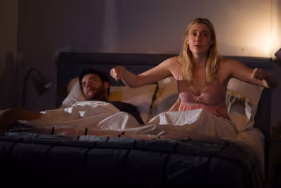 Jason Butler Harner and Greta Gerwig Photo