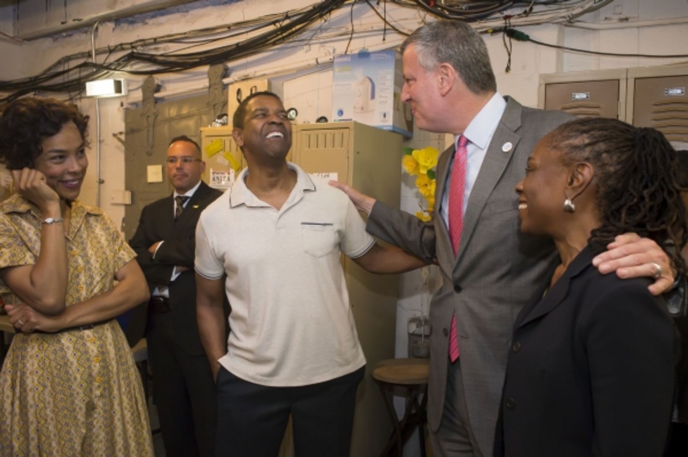 Photo Flash: Mayor Bill de Blasio and First Lady Chirlane McCray Visit A RAISIN IN THE SUN  Image