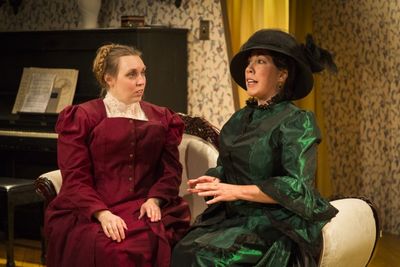 Allison Duvall as Catherine Givings and Lia Seltzer as Sabrina Daldry Photo