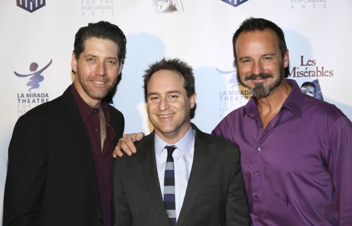 Cast member James Barbour, Director Brian Kite and cast member Randall Dodge at 