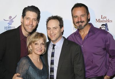Cast member James Barbour, Executive Producer Cathy Rigby, Director Brian Kite and ca Photo