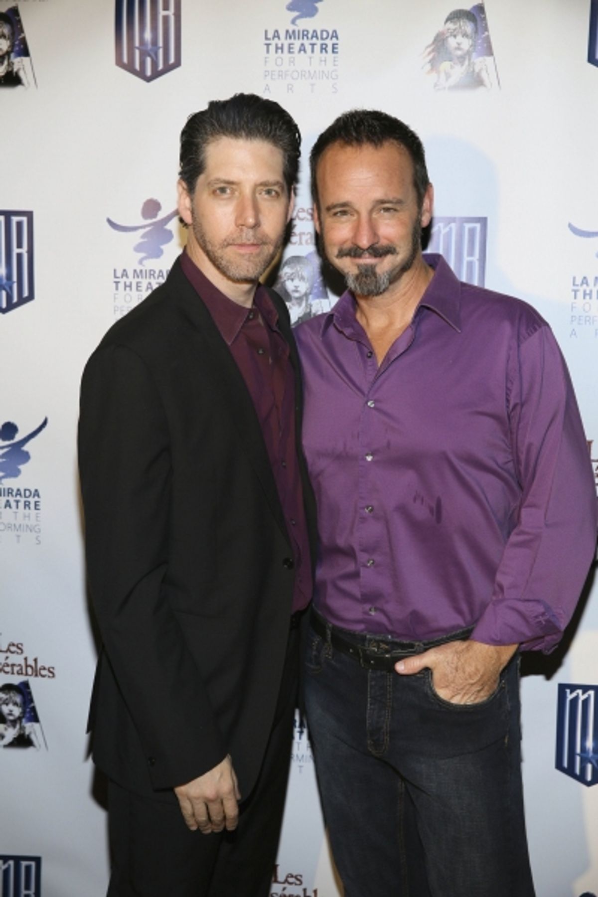 Cast members James Barbour and Randall Dodge  at 