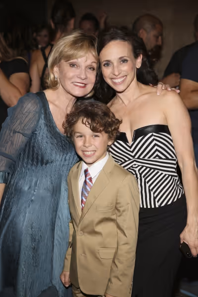 Executive Producer Cathy Rigby, Jude Mason and Choreographer Dana Solimando Photo