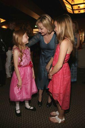 Cast member Emily LaFontaine, Executive Producer Cathy Rigby and cast member Samantha Photo