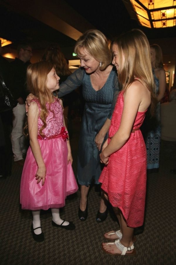 Cast member Emily LaFontaine, Executive Producer Cathy Rigby and cast member Samantha Photo