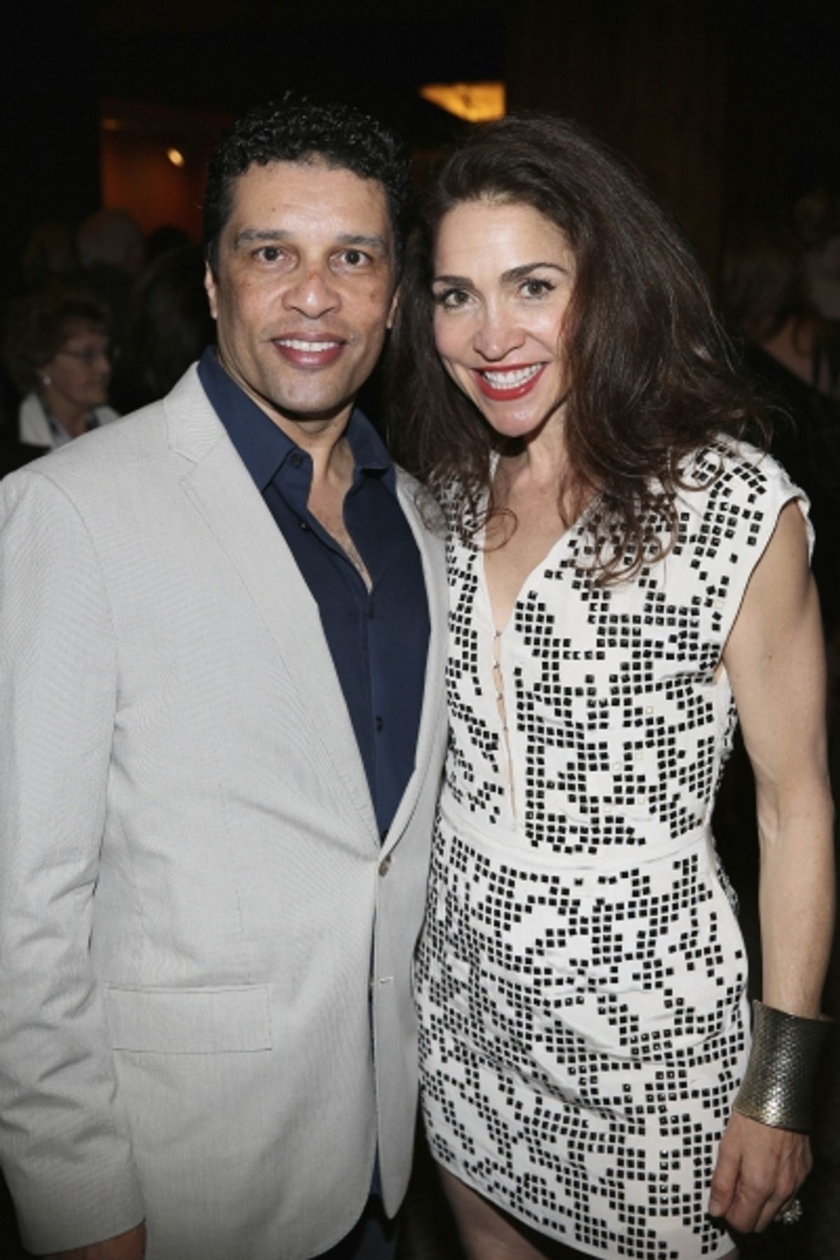 Eli Villanueva and actress Stasha Surdyke at 