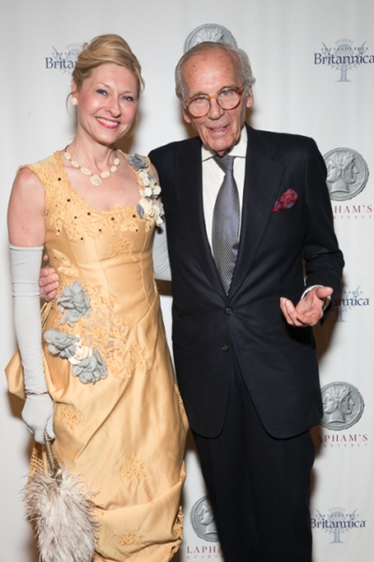 LaphamÃ¢â‚¬â„¢s Quarterly Director of Development Laurie Eustis and LaphamÃ¢â‚¬â„¢s Quarterly Editor Lewis Lapham at 