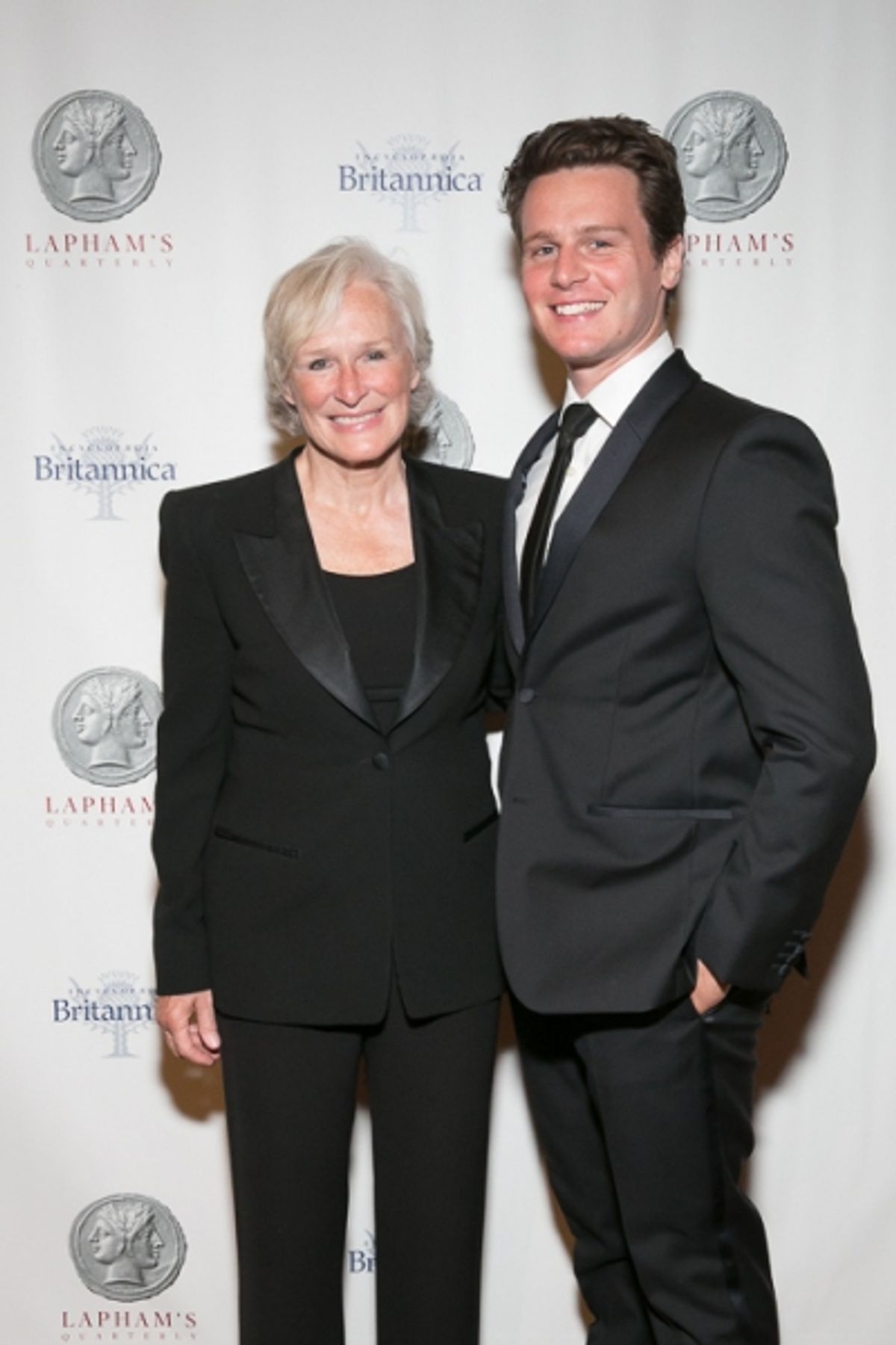 Glenn Close and Jonathan Groff, also performers that evening at 