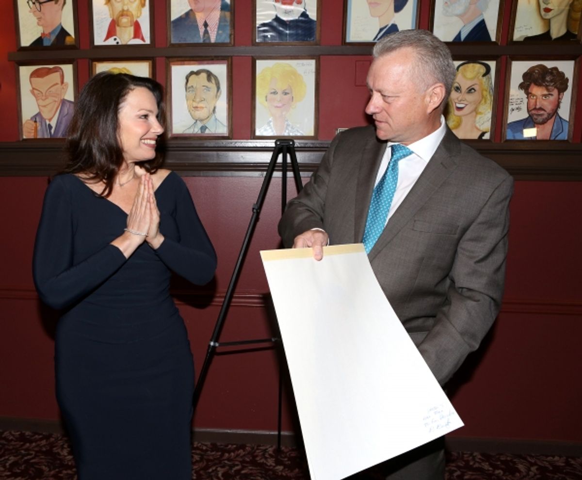 Fran Drescher and owner Max Klimavicius  at 