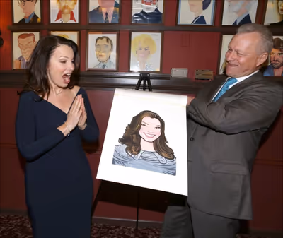 Fran Drescher and owner Max Klimavicius  Photo