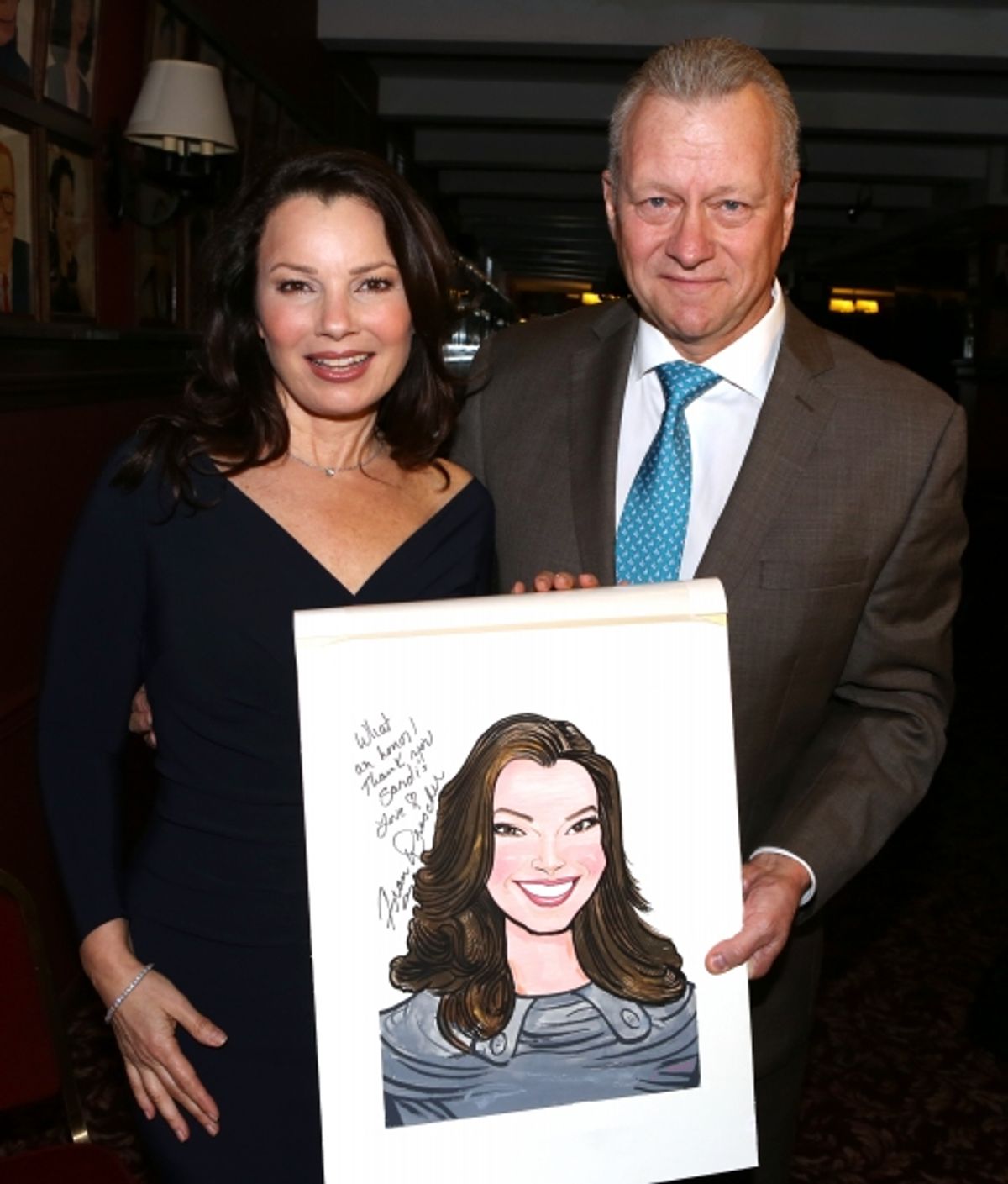 Fran Drescher and owner Max Klimavicius  at 