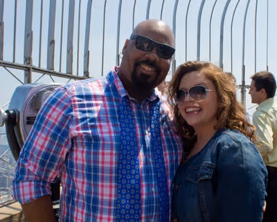 James Monroe Iglehart and Mary Bridget Davies Photo