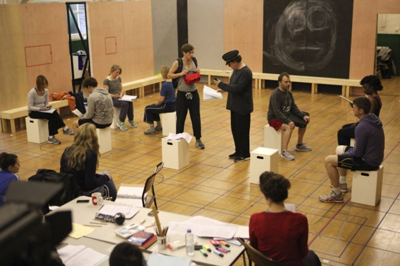 Photo Flash: In Rehearsal with the Cast of THE CURIOUS INCIDENT OF THE DOG IN THE NIGHT-TIME, Begin. 24 June at Gielgud Theatre  Image