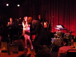 Bryan Carter and Hannah Elless off their instruments during ''Johnny One Note'' Photo