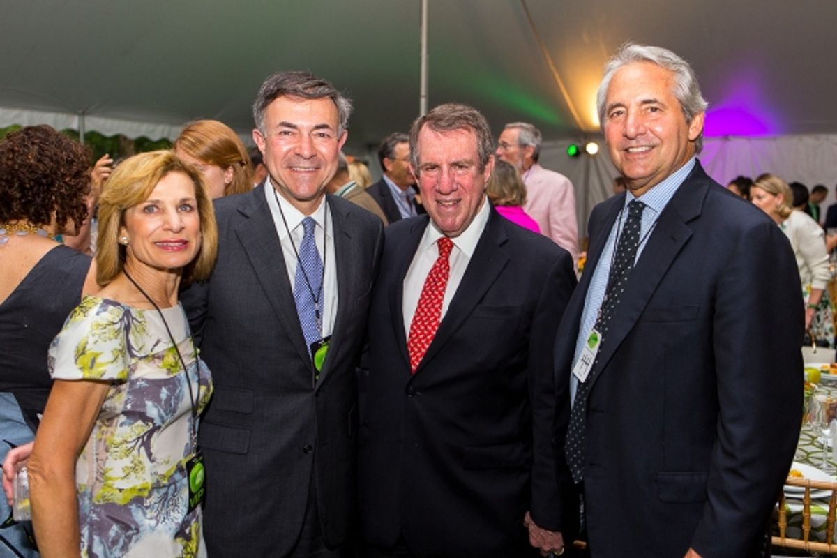 Kathy Gantz, Bob Harrison, Andrew Tisch and Jim Schreiberg at 