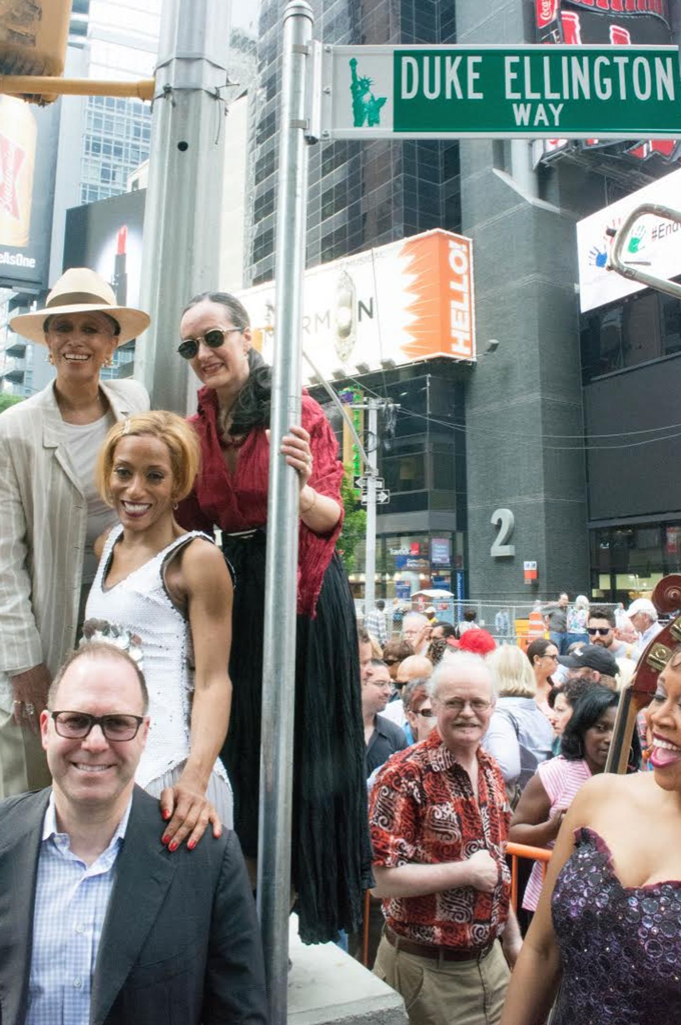 Photo Coverage: Cast of AFTER MIDNIGHT Celebrates Renaming of West 47th Street as 'Duke Ellington Way'  Image