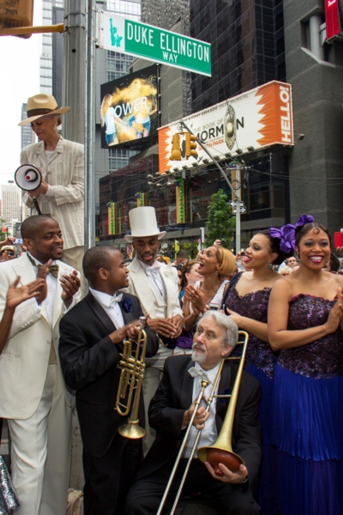 Photo Coverage: Cast of AFTER MIDNIGHT Celebrates Renaming of West 47th Street as 'Duke Ellington Way'  Image